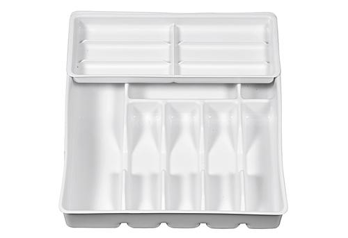 Besteckkasten mit Einsatz 38x42,5x7,5cm weiß