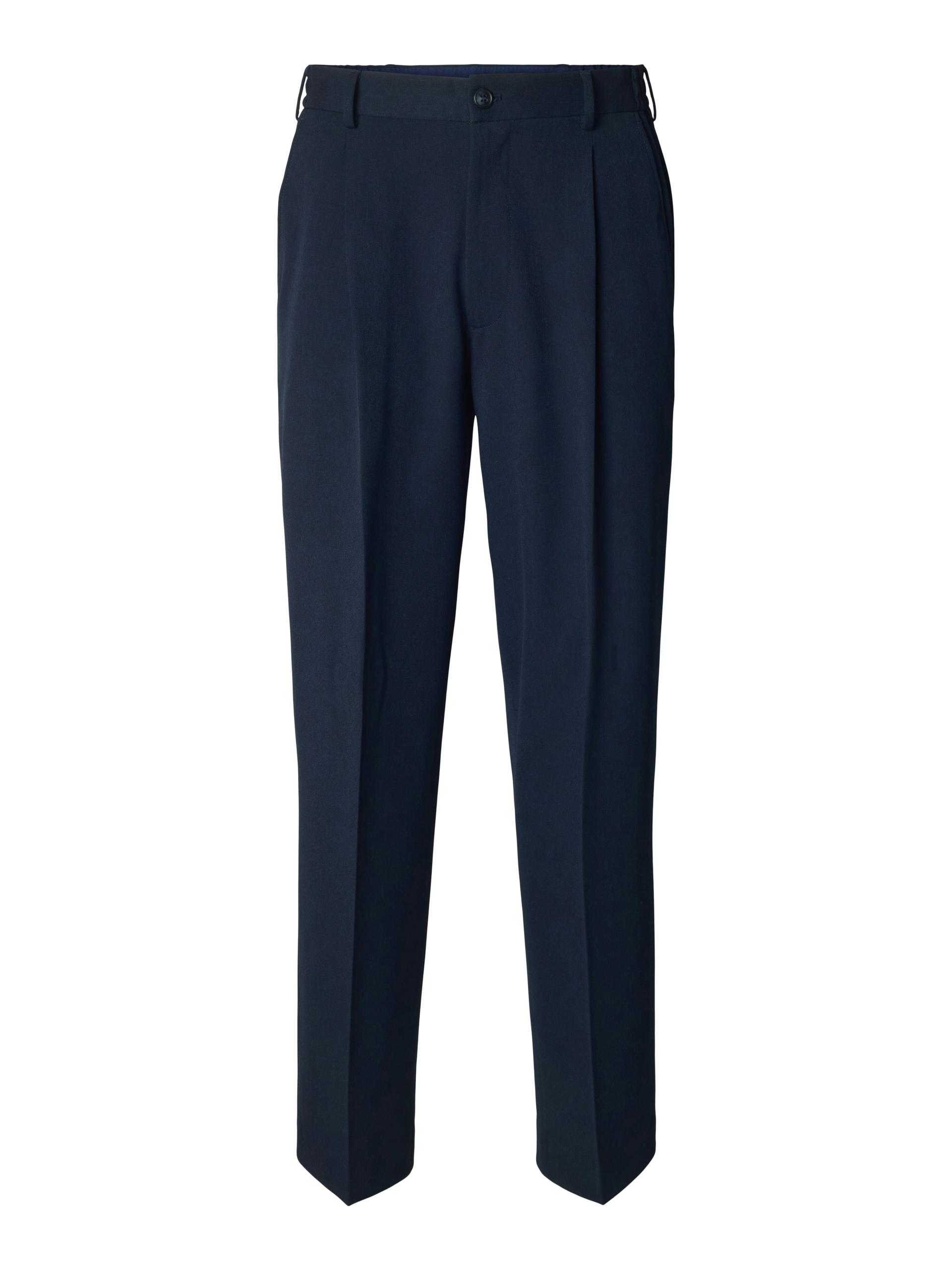 SLH220-LOOSE FINN FLEX PANTS NOOS L Locker geschnitten - Navy Blazer