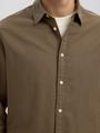 SLHSLIMOWEN-BRUSHED SHIRT LS NOOS M Slim Fit - Morel