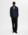 SLHEMANUEL SOFT FULL ZIP SWEAT NOOS Blau XXL