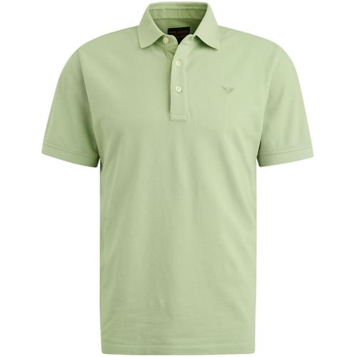 pique garment dye Grün XL