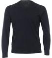 Pullover mit V-Ausschnitt uni 004430 4XL - Blau