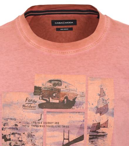 T-Shirt XL Basic Circular Knit - Orange