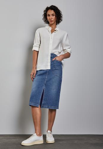 Midi Pencil Jeansrock 34 - Medium Blue Authentic
