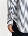 Relaxed Fit Popeline Bluse mit Streifen 38 - Evening Blue