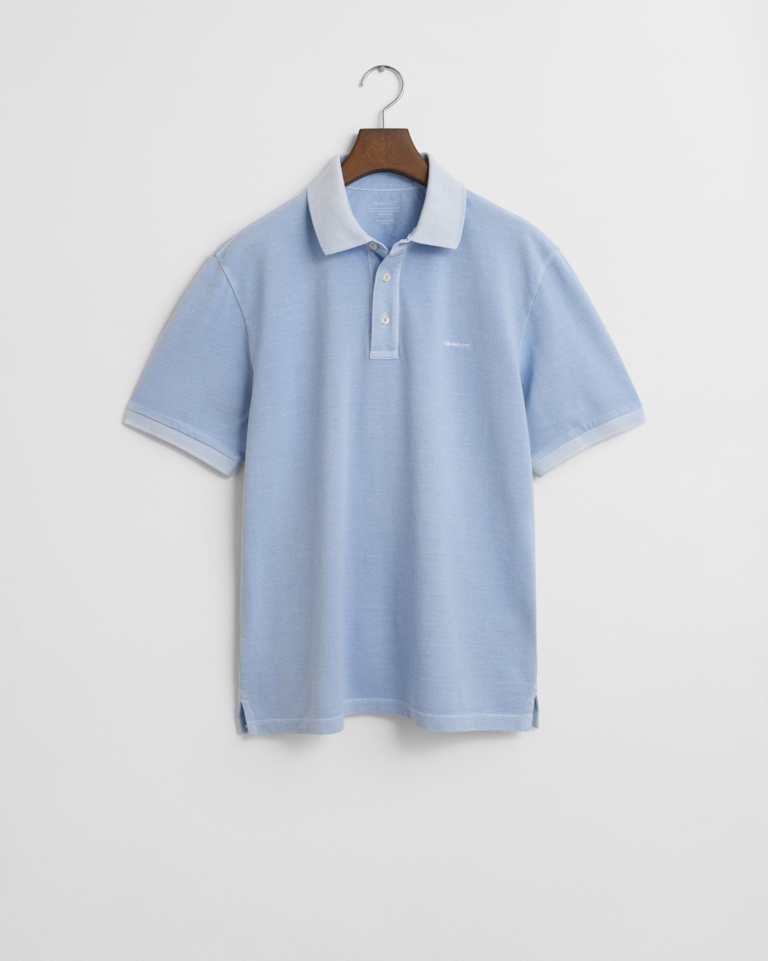 Sunfaded Piqué Poloshirt M - Fresh Blue