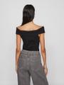 VISAHIA OFF SHOULDER TOP Schwarz L