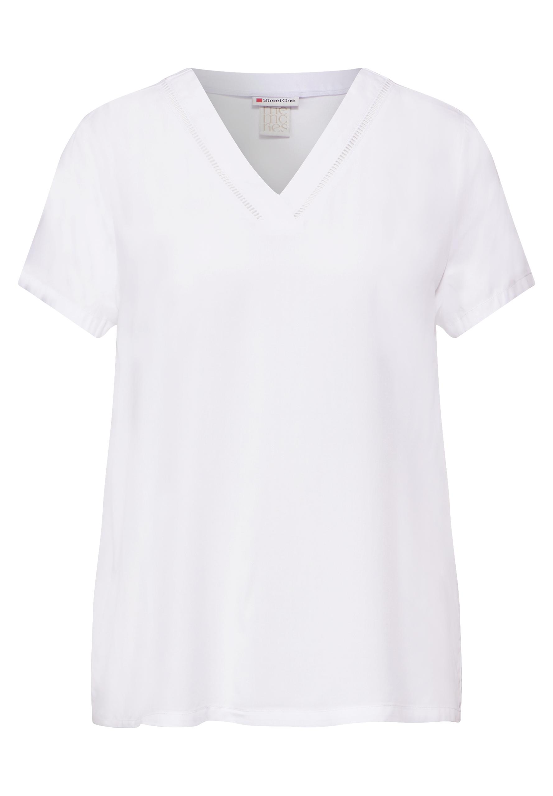 Tunika Bluse mit Print 38 - White