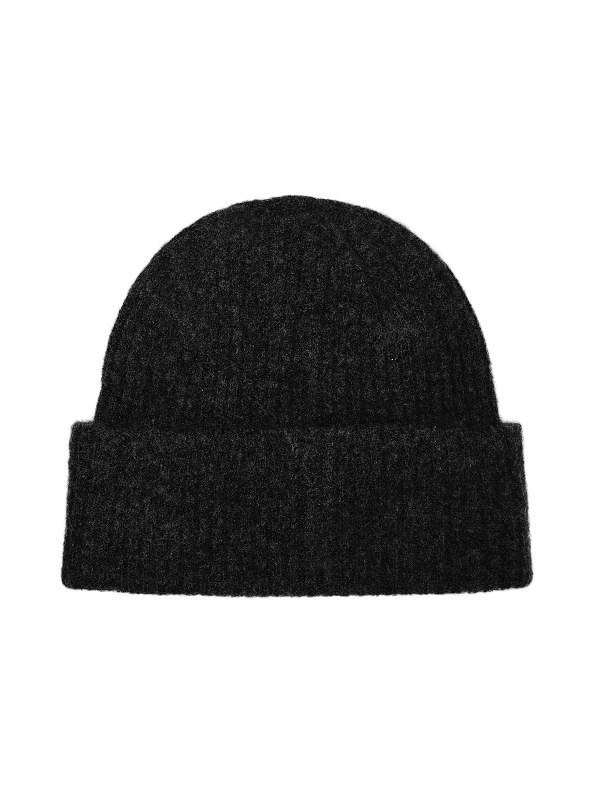 SLFMALINE LANO KNIT BEANIE NOOS ONE SIZE - Black