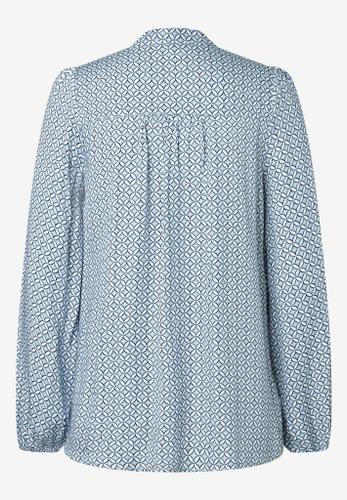 Viskosebluse   grafischer Print  Frühjahrs-Kollektion Mehrfarbig 38
