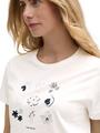 T-Shirt mit Print XL Regular Fit - Soft Clear White