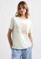 T-Shirt mit Frontprint Weiß 36