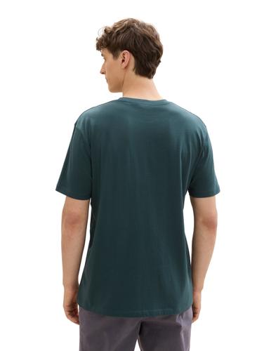 Basic T-Shirt mit Logo-Print S Regular Fit - Dark Green