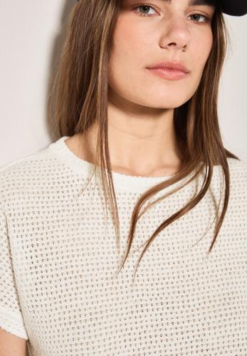 Struktur-T-Shirt M - Vanilla White