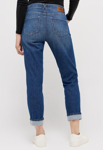 DARLEEN CROP TU Blau 34/30