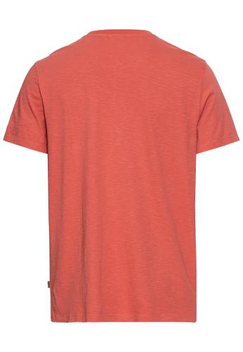 T-Shirt mit Print aus nachhaltigem Organic Cotton L Regular Fit - Faded Red