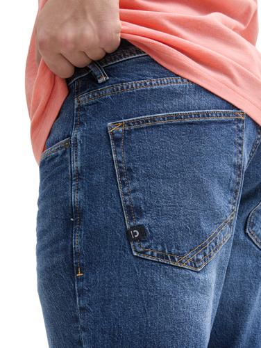 TTPIERS SLIM Jeans Shorts mit Stretch XXL Slim Fit - Used Dark Stone Blue Denim