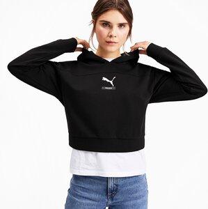 PUMA Damen Hoodie NU-TILITY Hoody L in Schwarz