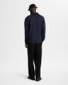 SLHEMANUEL SOFT FULL ZIP SWEAT NOOS Blau XXL