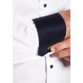 Cover Shirt Twill Langarm 41/Langarm - 65cm MODERN FIT - Weiß