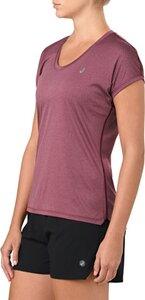 ASICS Damen T-Shirt Damen Laufshirt Capsleeve Top Kurzarm XS in Braun