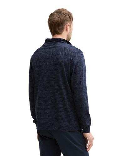 Snood Langarmshirt mit Brusttasche XXL Regular Fit - Sky Captain Blue Stripy Inject