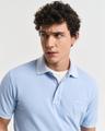 Sunfaded Piqué Poloshirt XL - Fresh Blue