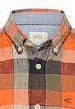 Karohemd aus reiner Baumwolle XL Regular Fit - Burned Orange