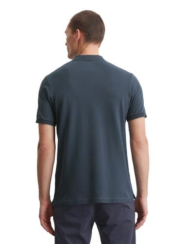 Poloshirt Piqué shaped Blau XXL
