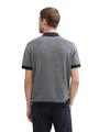 Strick-Poloshirt aus Baumwolle XL Regular Fit - Navy White Fancy Stripe