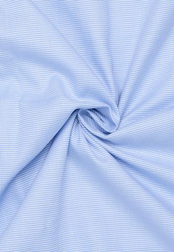 Hemd Hahnentritt Kurzarm 43/Kurzarm MODERN FIT - Hellblau