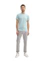 Basic T-Shirt XXXL Slim Fit - Dusty Mint Blue