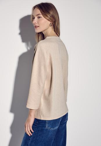 Two-Tone Strukturshirt 36 - Safari Beige