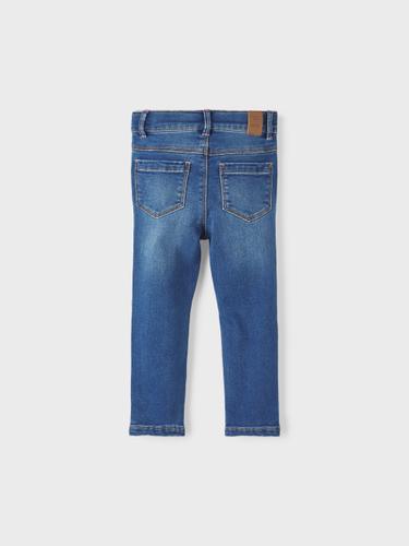 NMFSALLI SLIM FLEECE JEANS 6236-AN P 104 Slim Fit - Dark Blue Denim