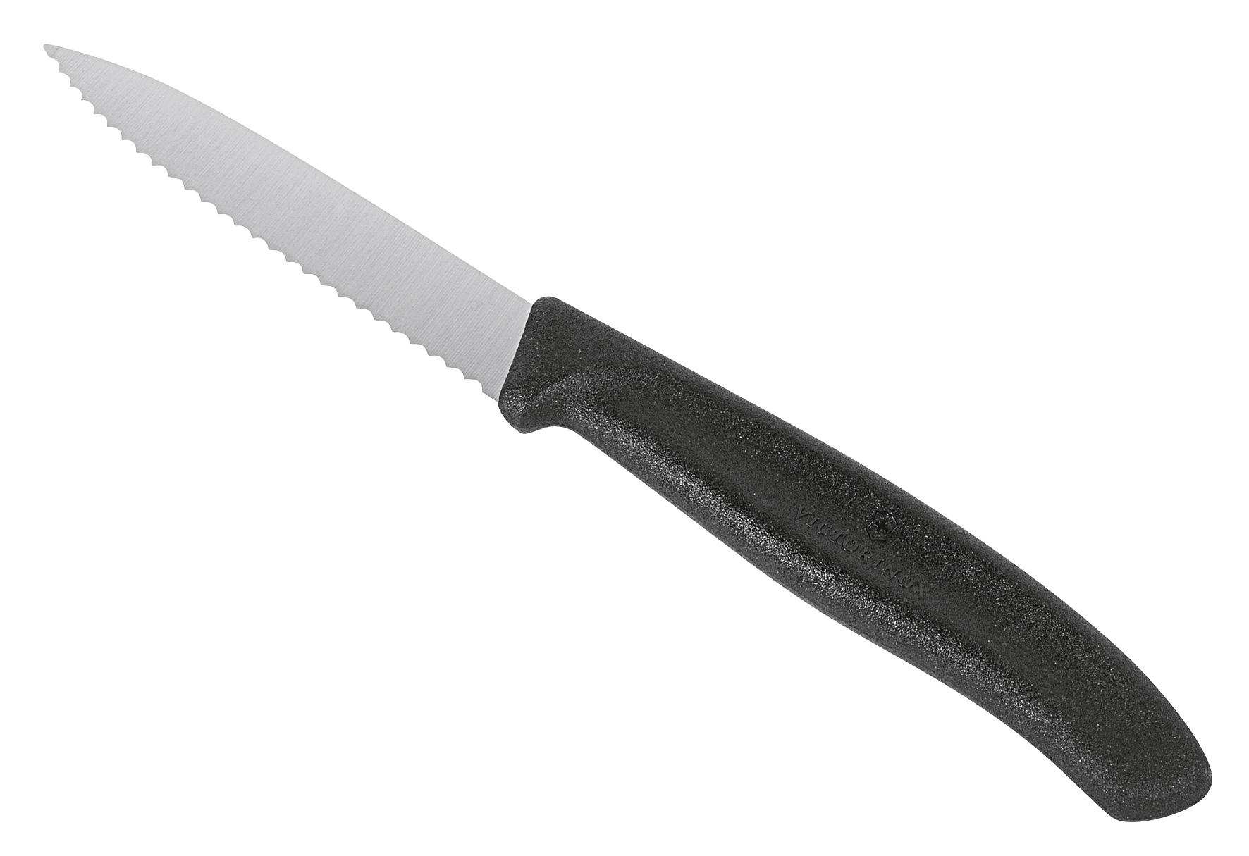 Gemüsemesser schwarz 8 cm