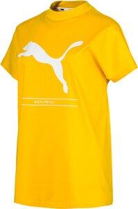 PUMA Damen T-Shirt NU-TILITY Tee S in Gold