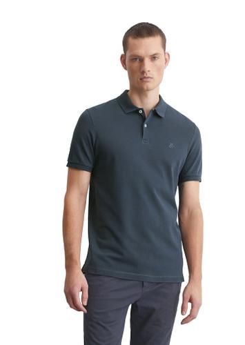 Poloshirt Piqué shaped Blau XL
