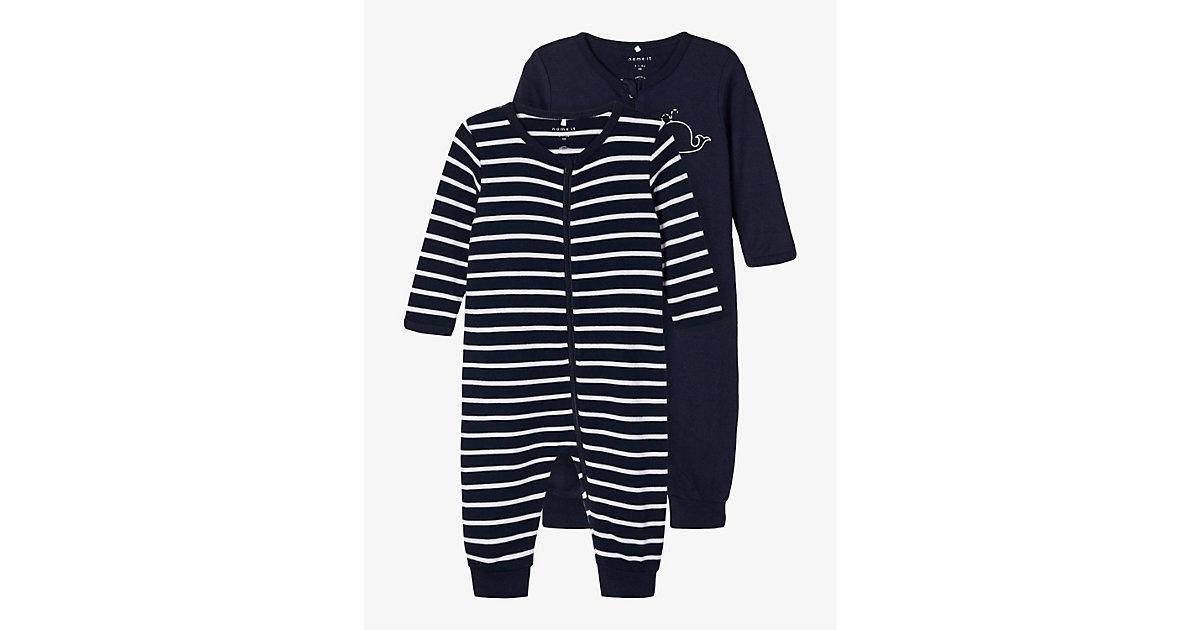 Baby Schlafanzug Doppelpack dunkelblau Gr. 104 Jungen Kleinkinder