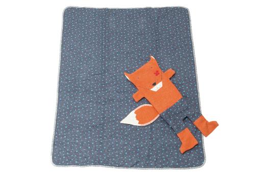Decke in Puppe KiDs "Fuchs" Kupfer