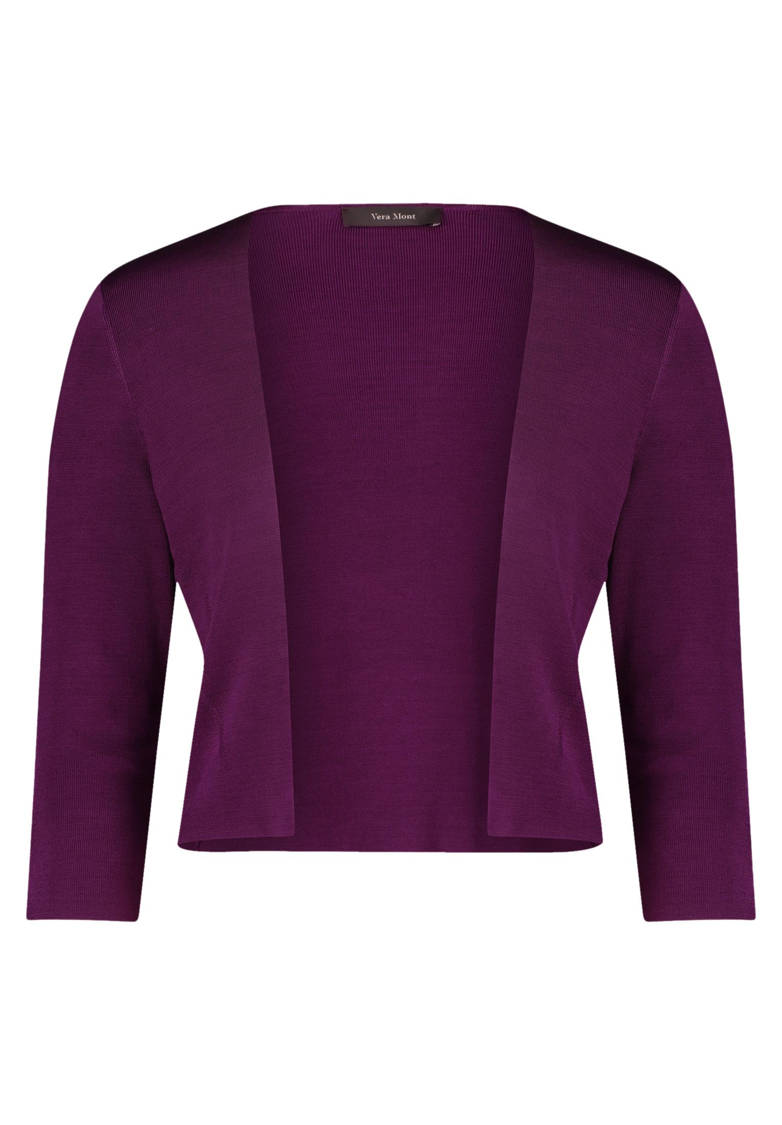 Strickbolero XXL Figurumspielend - Real Purple