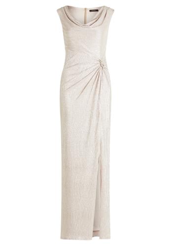 Abendkleid 40 Figurbetont - Cream/silver