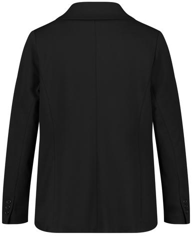 Klassischer Blazer 52 Figurumspielend - Black
