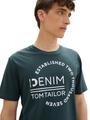 Basic T-Shirt mit Logo-Print S Regular Fit - Dark Green