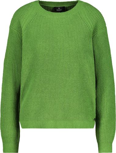 Strickpullover mit Perlfangmuster 42 - Avocado