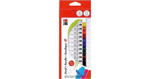 Acrylfarben-Set, 12 x 12 ml