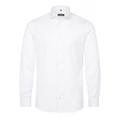 Cover Shirt Twill Langarm 42/Langarm - 67cm SLIM FIT - Weiß