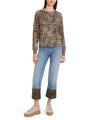 Leo-Bluse mit Plissee-Ärmel 42 - Granola