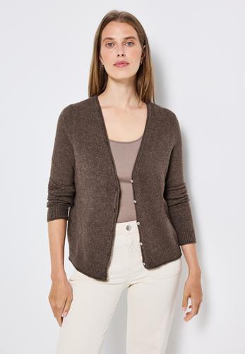 Kurzer Cardigan 38 - Nomad Brown Mel.