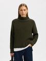 SLFSELMA SUS LS KNIT PULLOVER NOOS S Locker geschnitten - Deep Depths