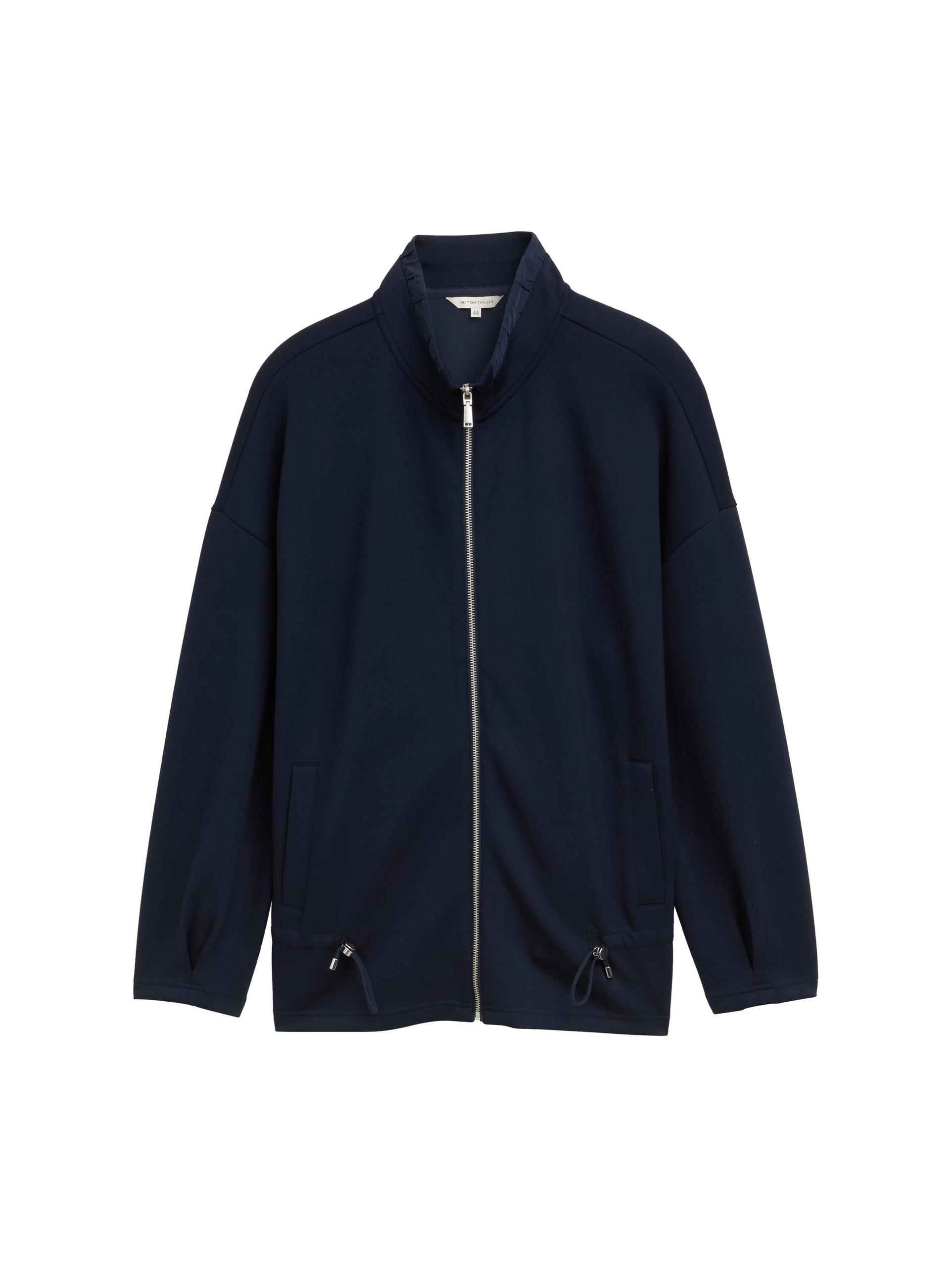 Plus Size - Sweatjacke aus Scuba 54 Regular Fit - Sky Captain Blue